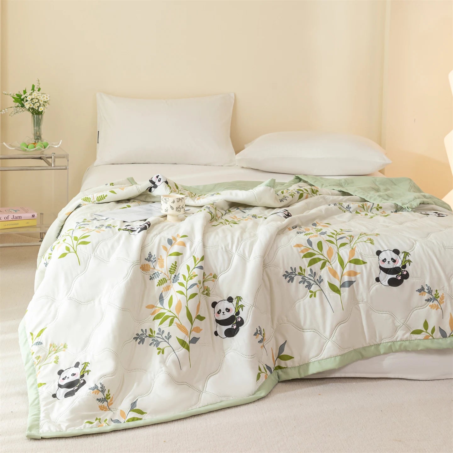 New Printed Washed Summer Quilt