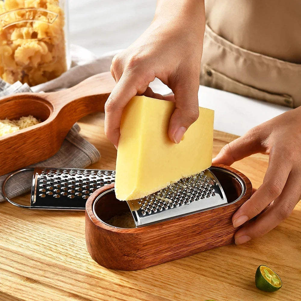 Wood Grip Cheese Grater