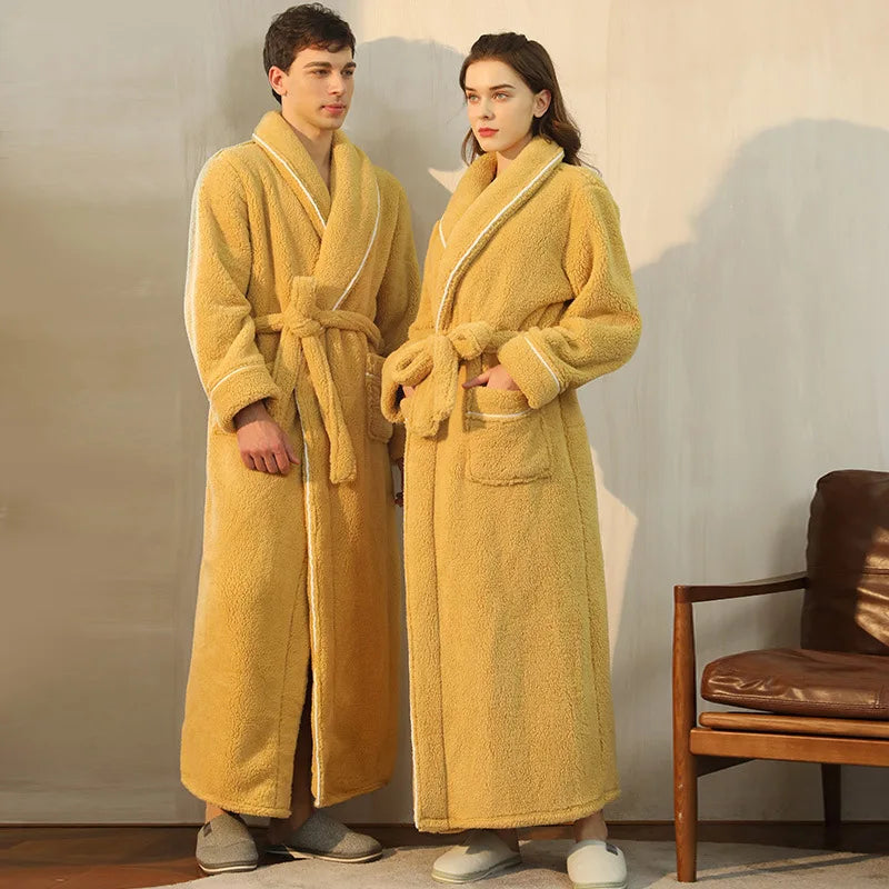 Men's and Women's Styles Winter Bathrobe