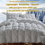 Luxury 100% White Goose down Comforter Winter Warm Duvet