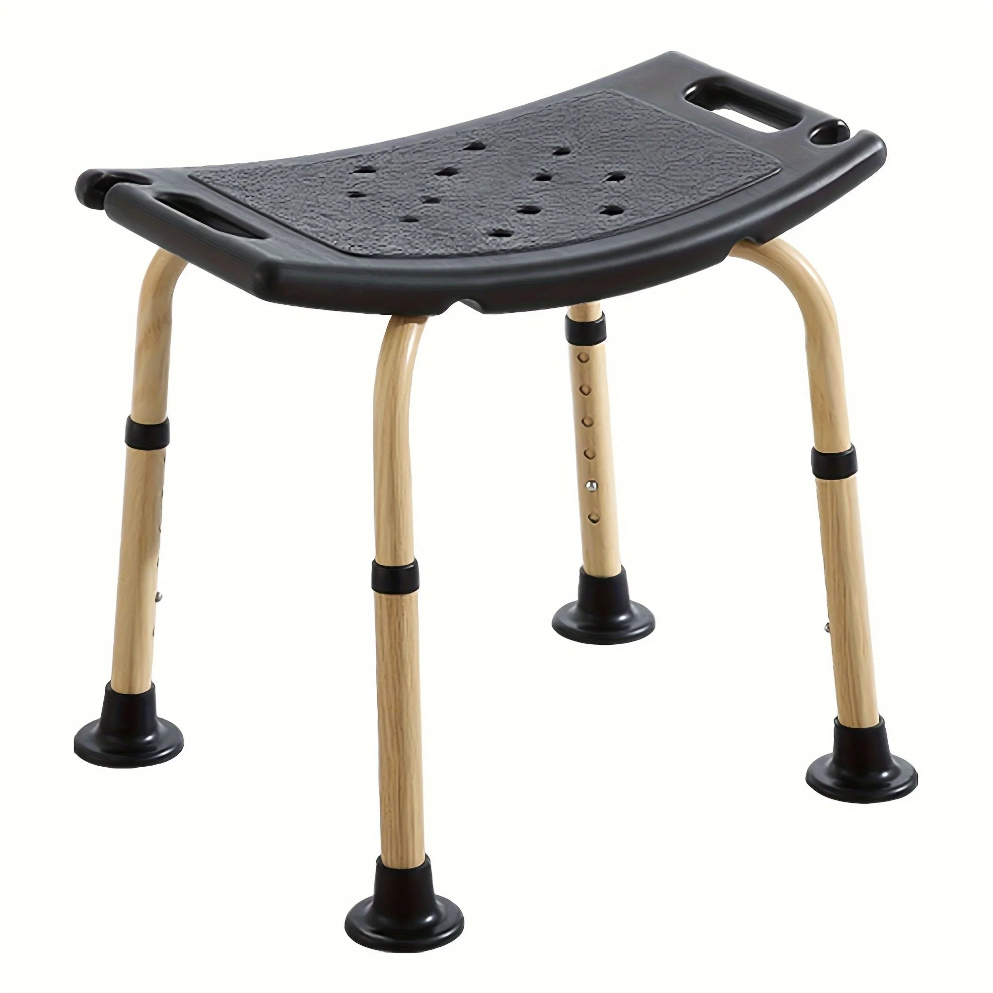 Shower Chair with 6 Levels of Height Adjustment