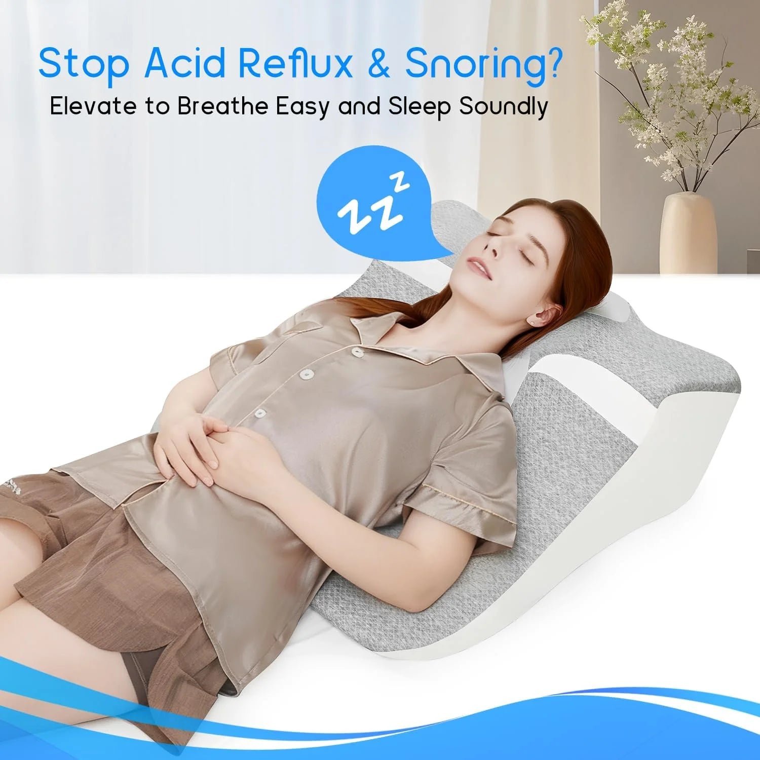 Bed Wedge Sleeping Pillows for Acid Reflux or Sleeping on Your Side