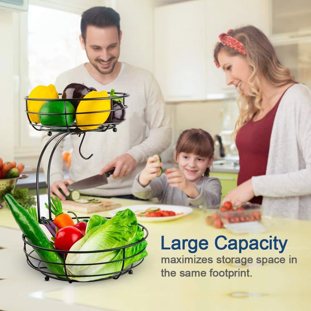 Kitchen Metal Wire Fruits Stand Storage