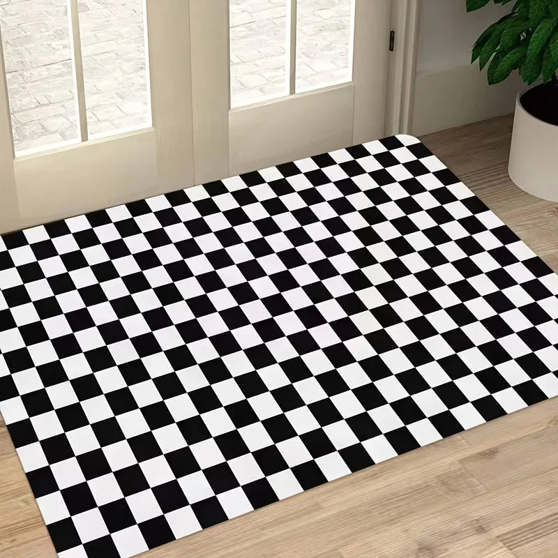 Buffalo Plaid Welcome Door Mat