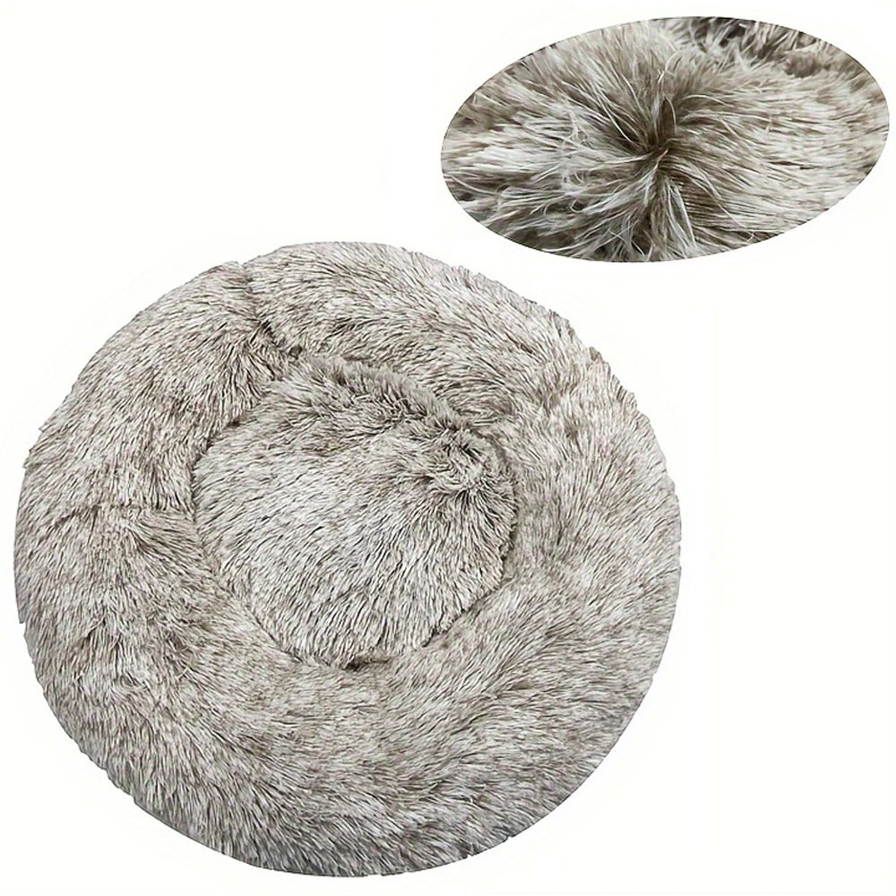 Round Dog Bed Winter Warm Cat Bed