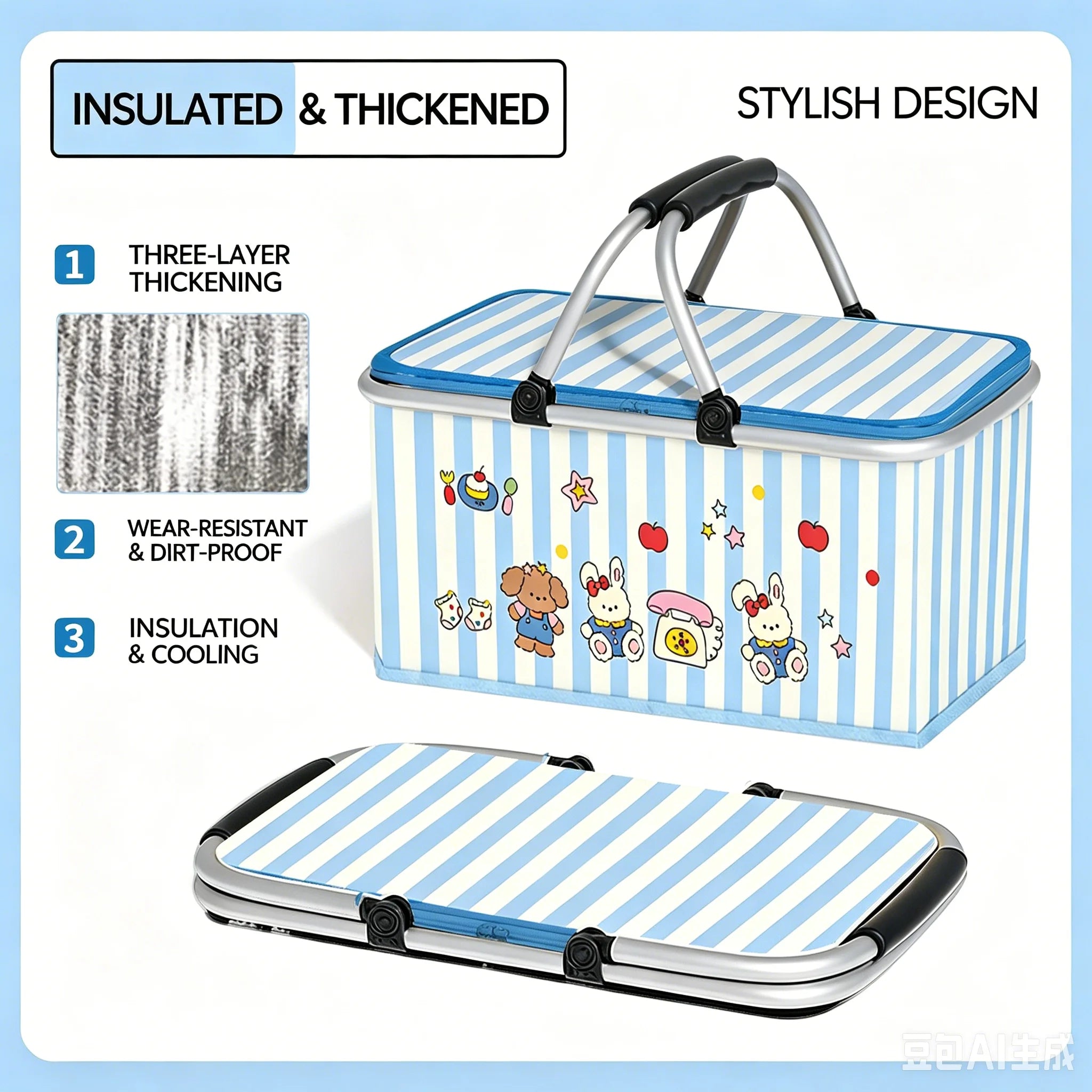 Foldable Picnic Basket