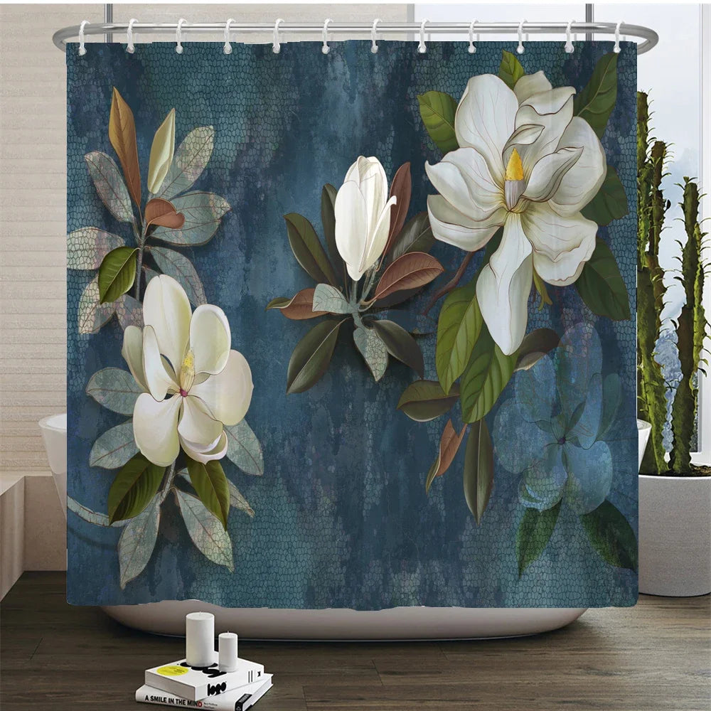 Rural Waterproof Decorative Shower Curtain