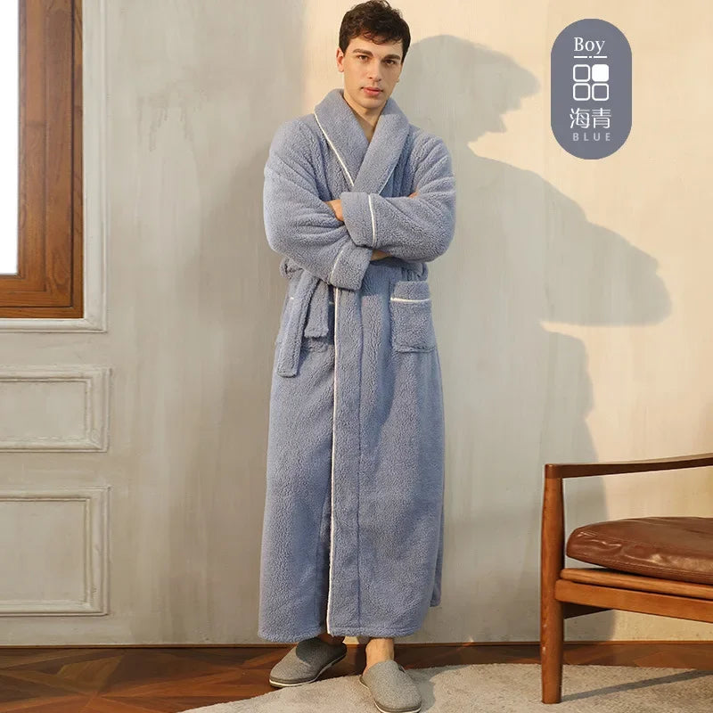 Men's and Women's Styles Winter Bathrobe
