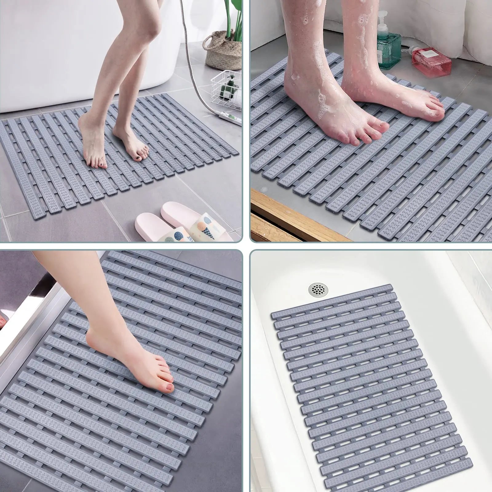 Bathroom Long Foldable Anti-Slip Mat