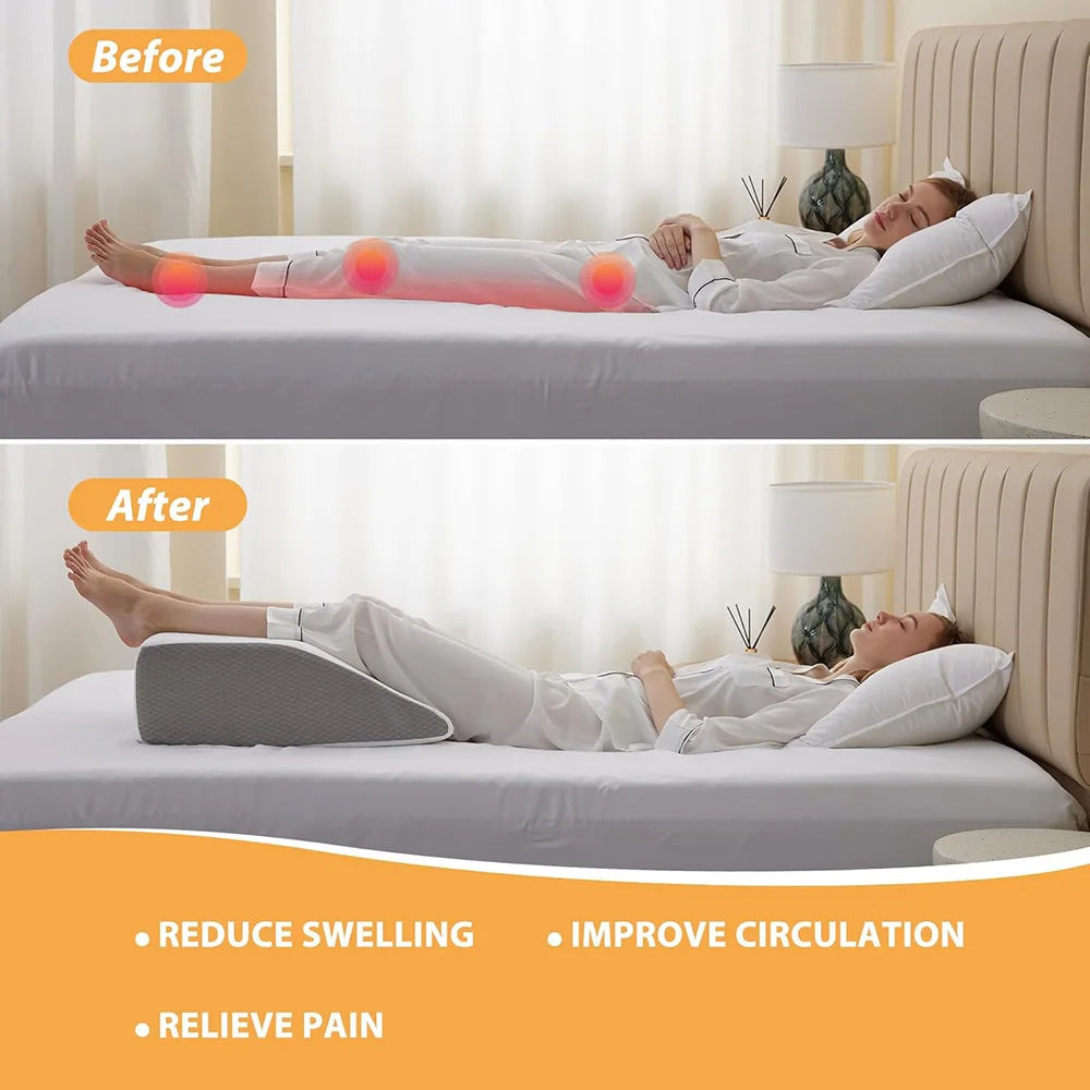 8 inch Leg Elevating Pillow for Legs, Rest, Sleeping