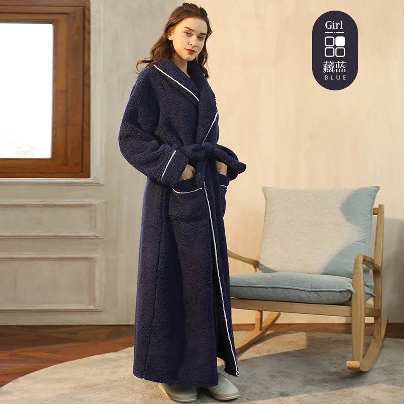 Men's and Women's Styles Winter Bathrobe