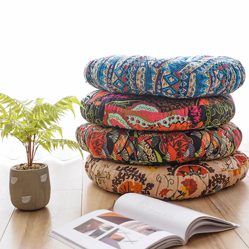 Round Boho Cushion Versatile Seating