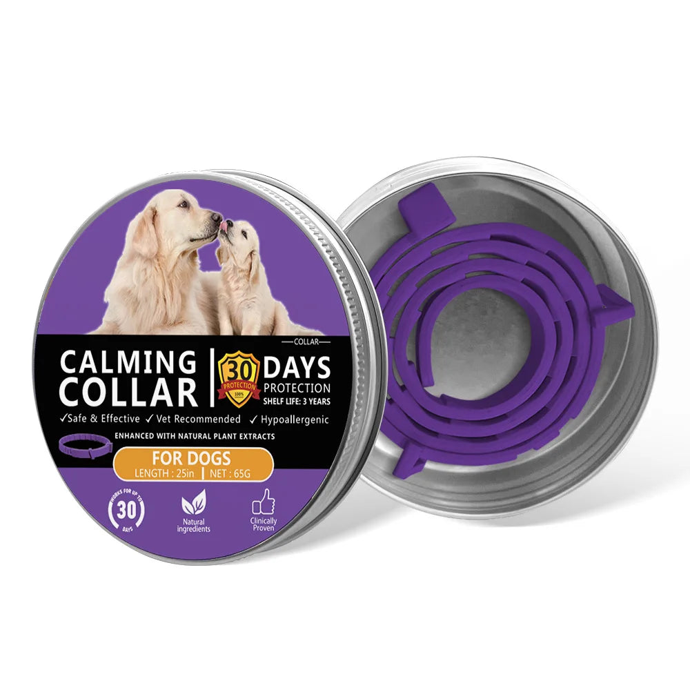 Pet Calming Collar: Stress-Relief and Prevention Collar for Cats and Dogs