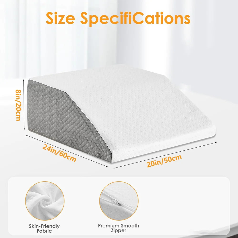 8 inch Leg Elevating Pillow for Legs, Rest, Sleeping