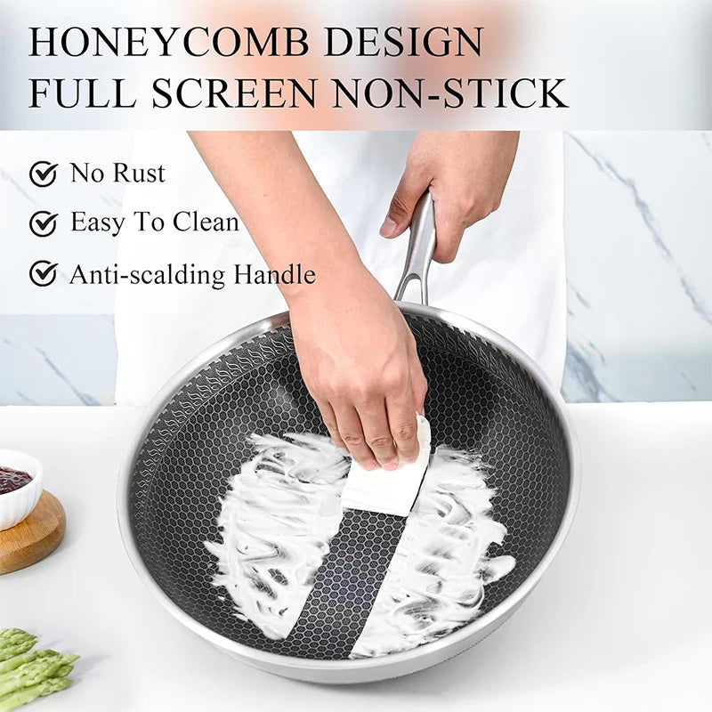 316 Stainless Steel Wok Pan