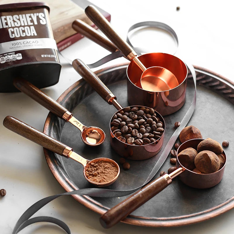 Rose Gold Plated Stainless Steel Measuring Cups