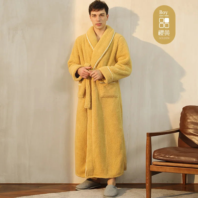 Men's and Women's Styles Winter Bathrobe