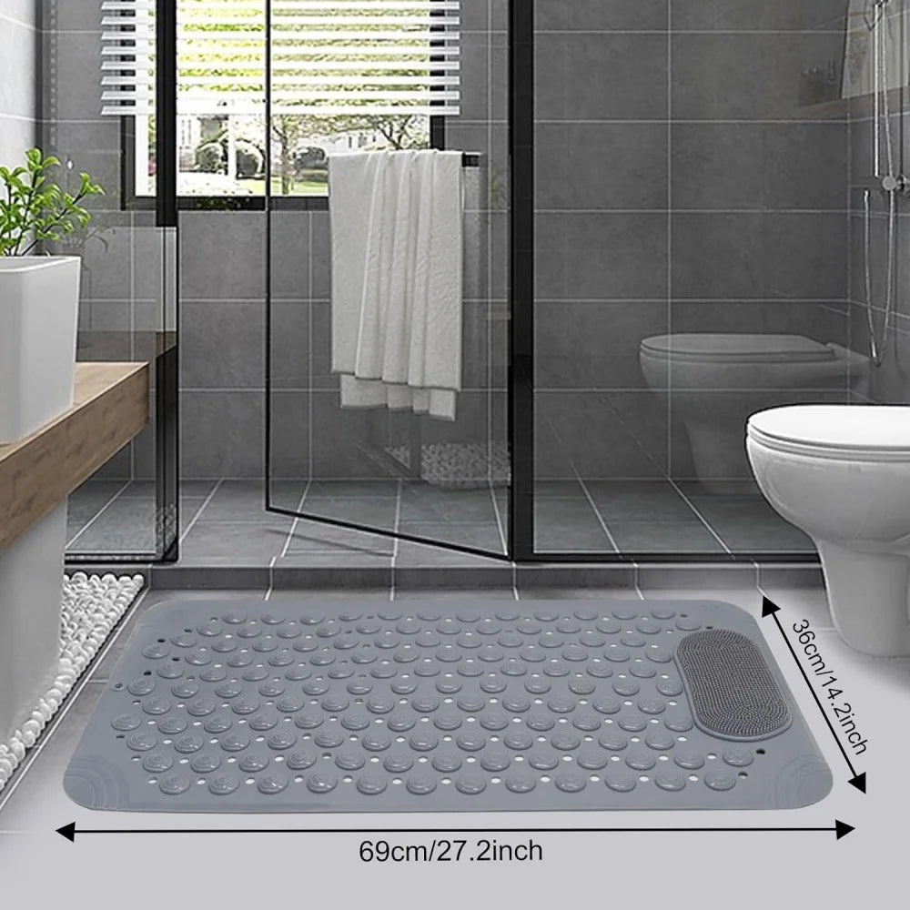 Luxury Anti-Slip Bath Mat with Suction Cups