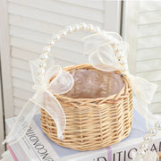 Handmade Storage Rack Woven Flower Baskets