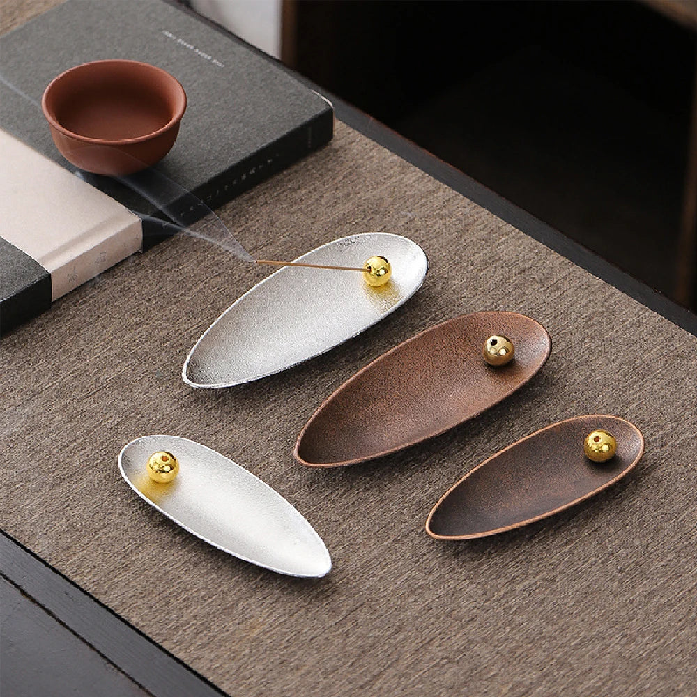 Zen Alloy copper bead incense holder