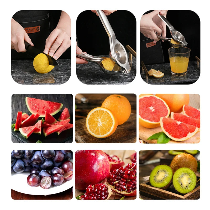 Stainless Steel Lemon Squeezer Manual Lemon Clip Processor