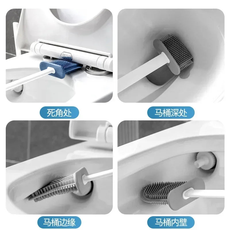 Silicone Toilet Brush Cleaning Brush