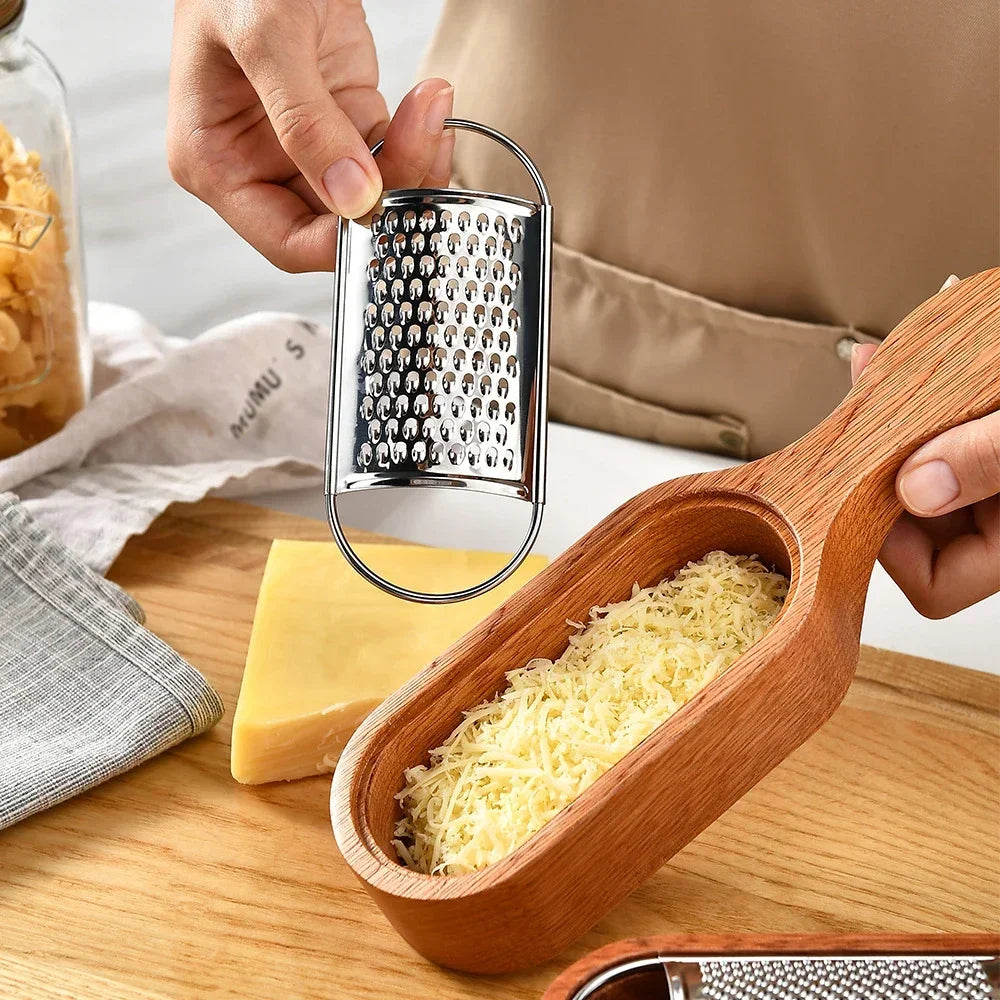 Wood Grip Cheese Grater