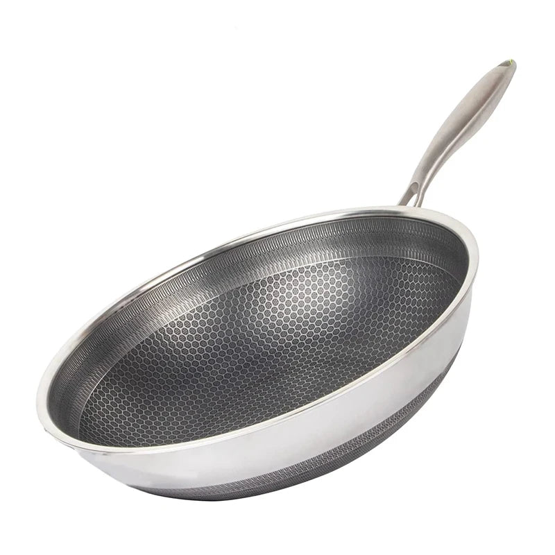 316 Stainless Steel Wok Pan