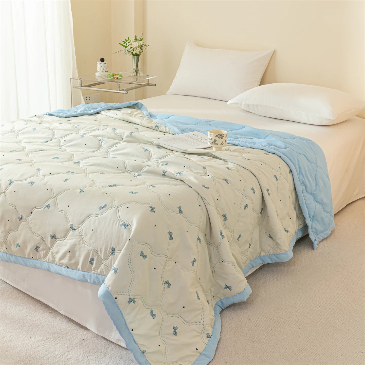 New Printed Washed Summer Quilt