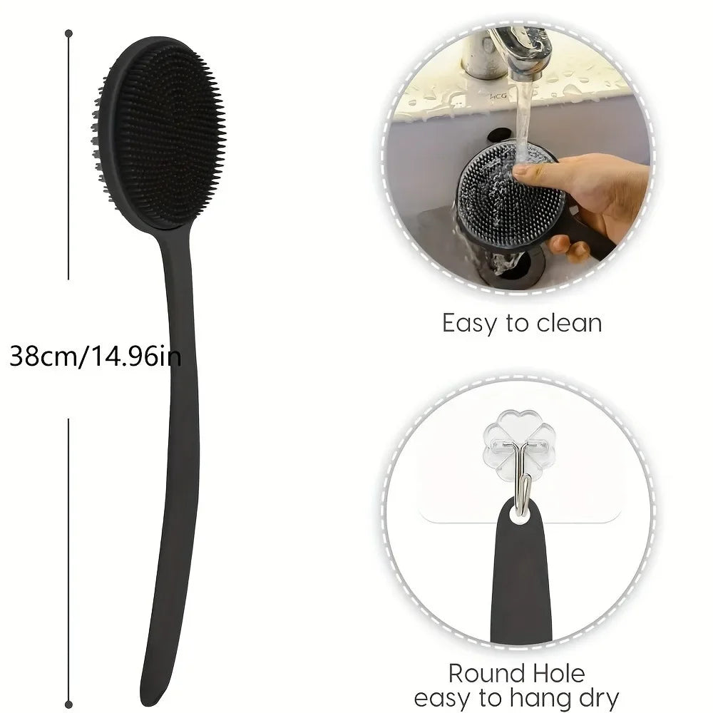 Silicone Back Scrubber Brush for Shower