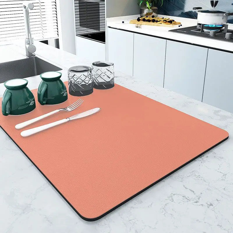 Non-Slip Kitchen Sink Dish Drying Mat