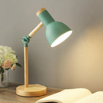 Nordic Table Lamp Wooden Art LED Turn Lamp