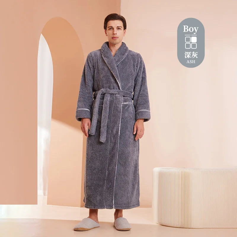 Men's and Women's Styles Winter Bathrobe
