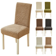 Leaves Pattern Jacquard Chair Slipcover