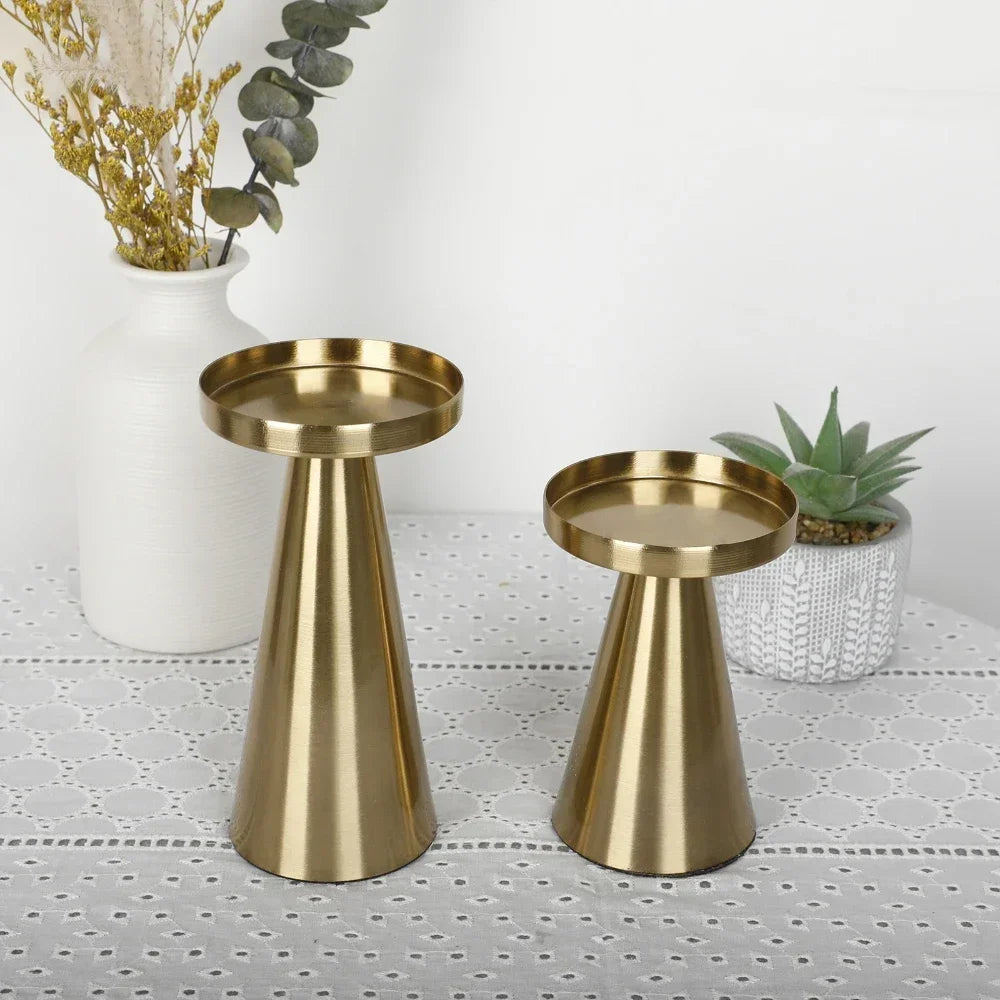 Golden Candle Holder | 3pcs Set